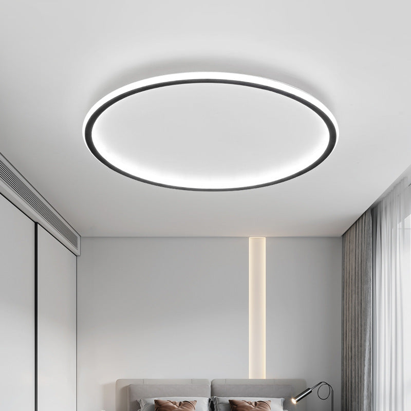 Skandinavisk rund minimal loftlampe