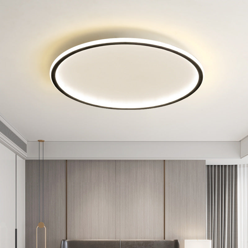 Skandinavisk rund minimal loftlampe