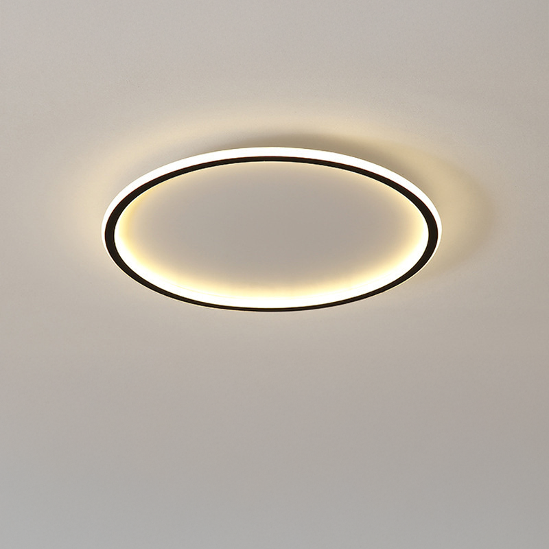 Skandinavisk rund minimal loftlampe