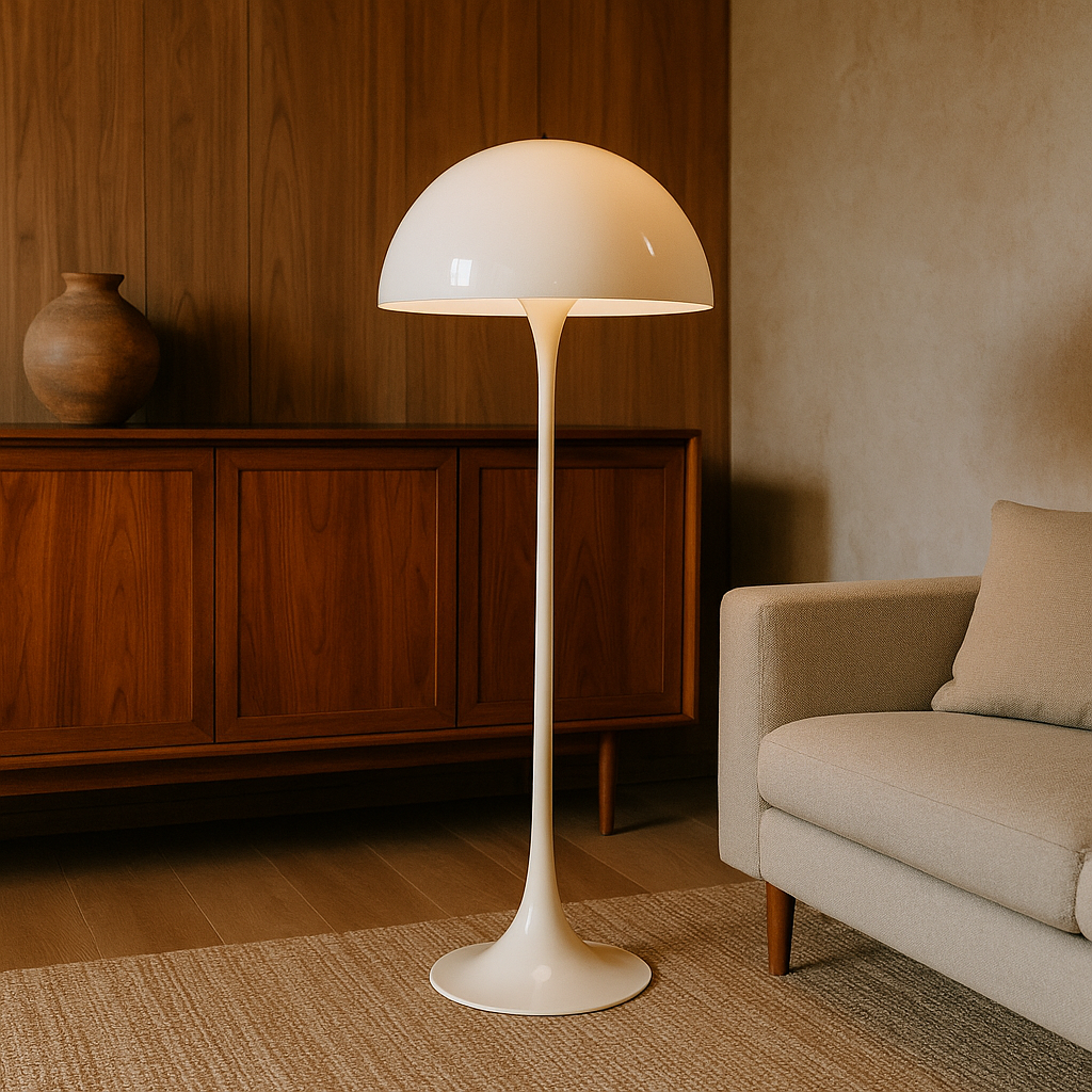 Elegant paddestoel-inspireret gulvlampe