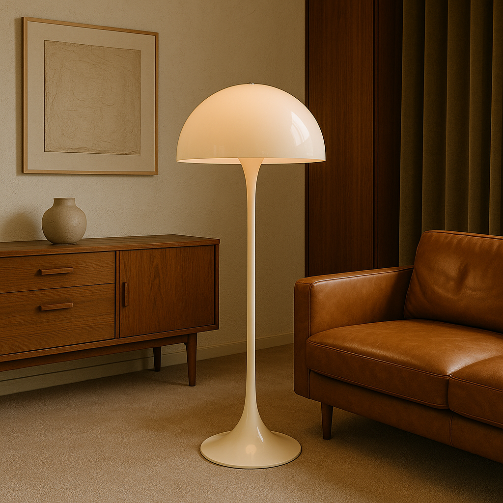 Elegant paddestoel-inspireret gulvlampe