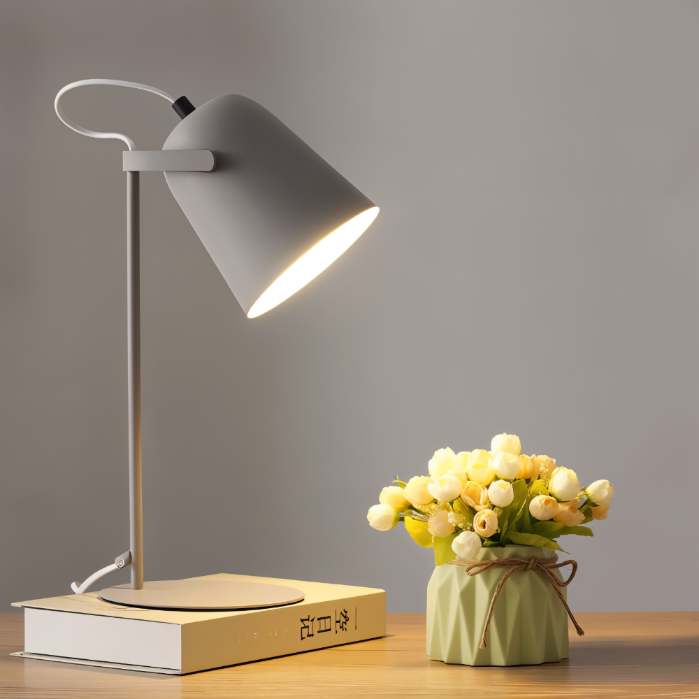 Moderne roterende bordlampe minimalistisk