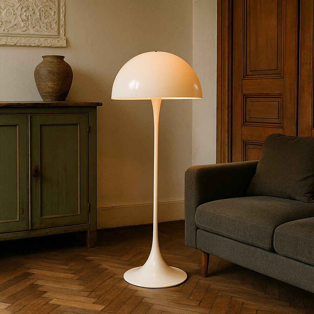 Elegant paddestoel-inspireret gulvlampe